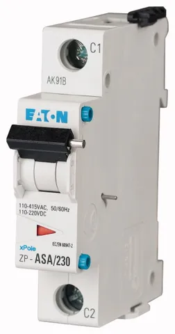 Расцепитель незав. ZP-ASA230, 110_415VAC/110_220VDC, монтаж защелками, для PL, HL, CLS, PFL, HNB, Z-MS, mRB, FRB, FAZ, AFDD, 1M