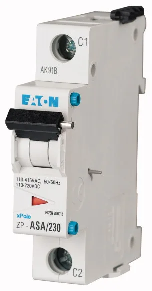 Расцепитель незав. ZP-ASA230, 110_415VAC/110_220VDC, монтаж защелками, для PL, HL, CLS, PFL, HNB, Z-MS, mRB, FRB, FAZ, AFDD, 1M