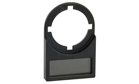 Держатель для таблички 25x10mm, с прозрачным окном, для одинарных кнопок 22mm