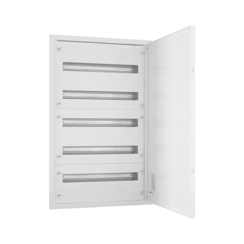 EMFF5 120W, Щит встраиваемый металлический, 5 рядов, 120 мод., белая дверь, IP30