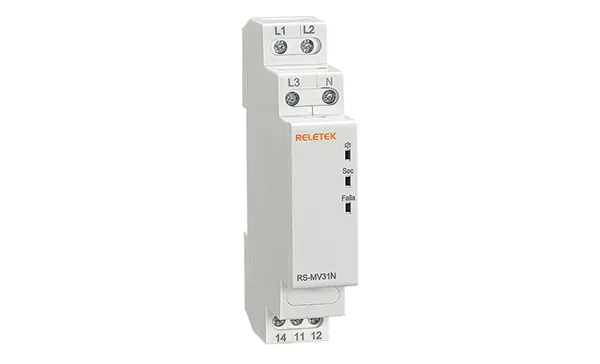 Реле контроля фаз RS-MV31N/230, 3P+N L-N 230V, 1CO, 8A(250VAC), обрыв, чередование, 1M
