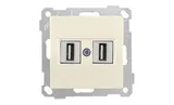 21 - Розетка 2xUSB Type A, для передачи данных, сл.кость