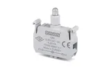 Блок индикатора, белый, LED, 12_30VAC/DC, монтаж на адаптеру, для CP/CM серий