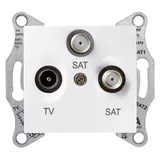Розетка ТВ Schneider Electric Sedna, RTV/SAT/SAT оконечная, белый