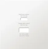 Накладка для розеток USB A+C, матовый белый, серия R98