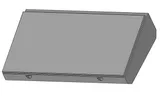 Полка MEX, средняя часть пульта управления, 800x400(650)мм (ШхГ) , из НЕРЖ. стали, IP55