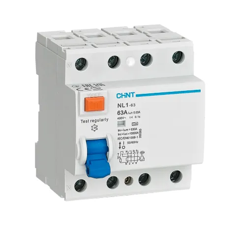 ВДТ (УЗО) NL1-100 4P 100А 100мА 10кА тип AC-S (R)
