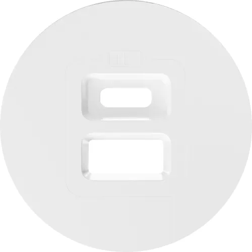 Накладка для розеток USB, глянцевый белый, серия D16