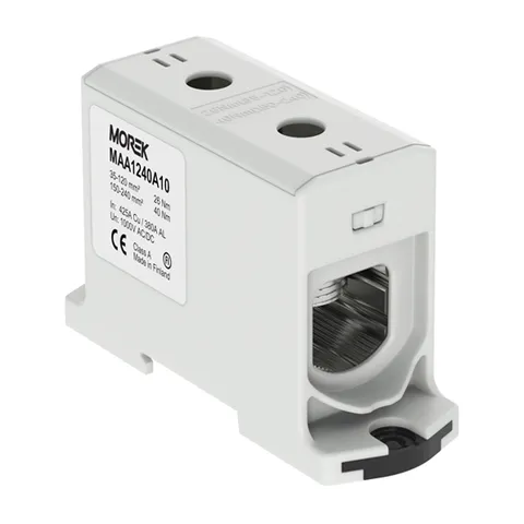 Клемма Morek OTL240 серая, 1xAl/Cu 35_240mm², 425(CU)/380(AL)A, 1000V, винтовые зажимы
