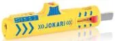 Съемник изоляции JOKARI Secura №15 (для удаления изоляции с круглых кабелей диаметром от 8 до 13 мм, дополнительные лезвия для жил сечением 0,2 мм, 0,3 мм, 0,8 мм, 1,5 мм, 2,5 мм и 4,0 мм, двухкомпонентное исполнение рукоятки, выдвижной нож, дополнительное лезвие для продольной резки)