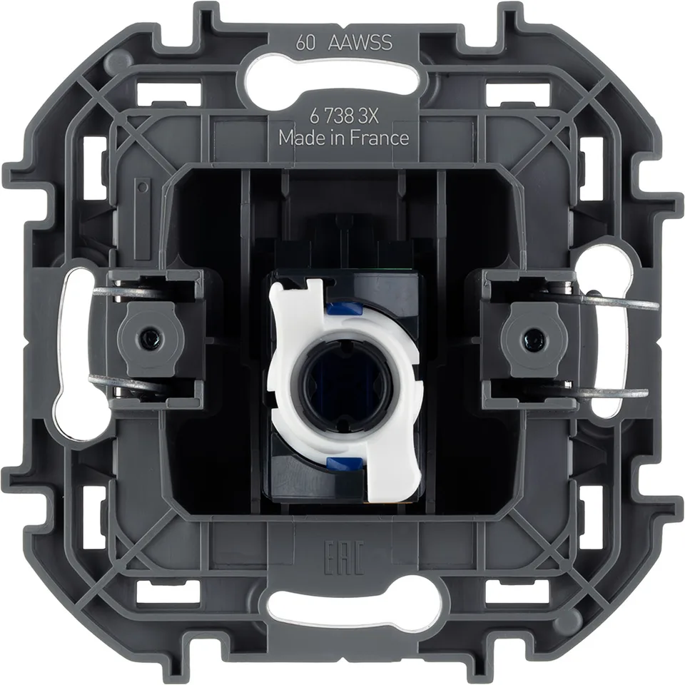 Inspiria - Розетка 1хRJ-45 UTP CAT6 (антрацит)