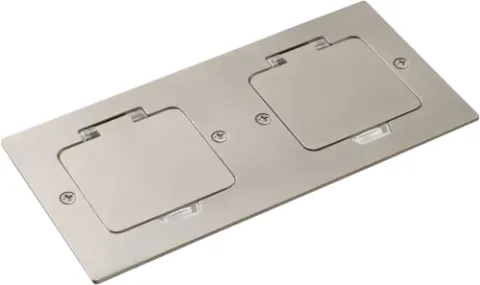 Лючок Surface 4 мод. (2 мод. 45х45 мм.), никель, IP44