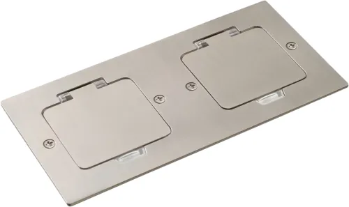 Лючок Surface 4 мод. (2 мод. 45х45 мм.), никель, IP44