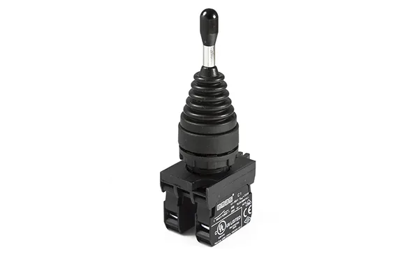 Джойстик 2+ухпозиционный CP, фиксация, 2NO, 4A 230V AC15, 22mm,IP65