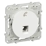 Розетка телефонная RJ12 Schneider Electric Odace S520497, белый