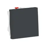 Выключатель Schneider Electric Unica, MODULAR 1-клавишный, схема 1, 10 AX, 250 В, 2 модуля, антрацит