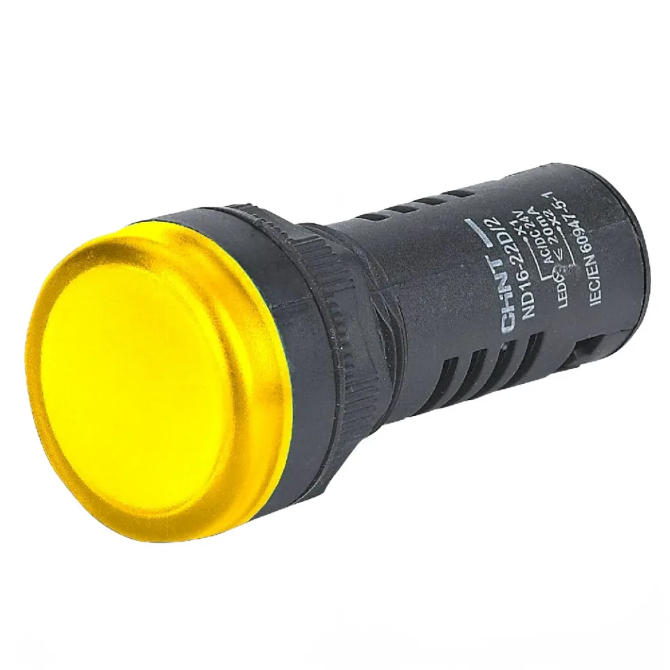 Индикатор ND16-22D/2C желтый, встр. резистор, IP65 АС/DC230В (R)