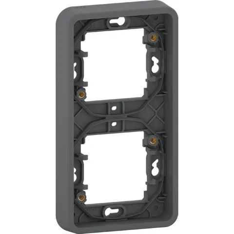 Рамка Schneider Electric Mureva, S, 2-постовая, вертикальная, антрацит, IP55