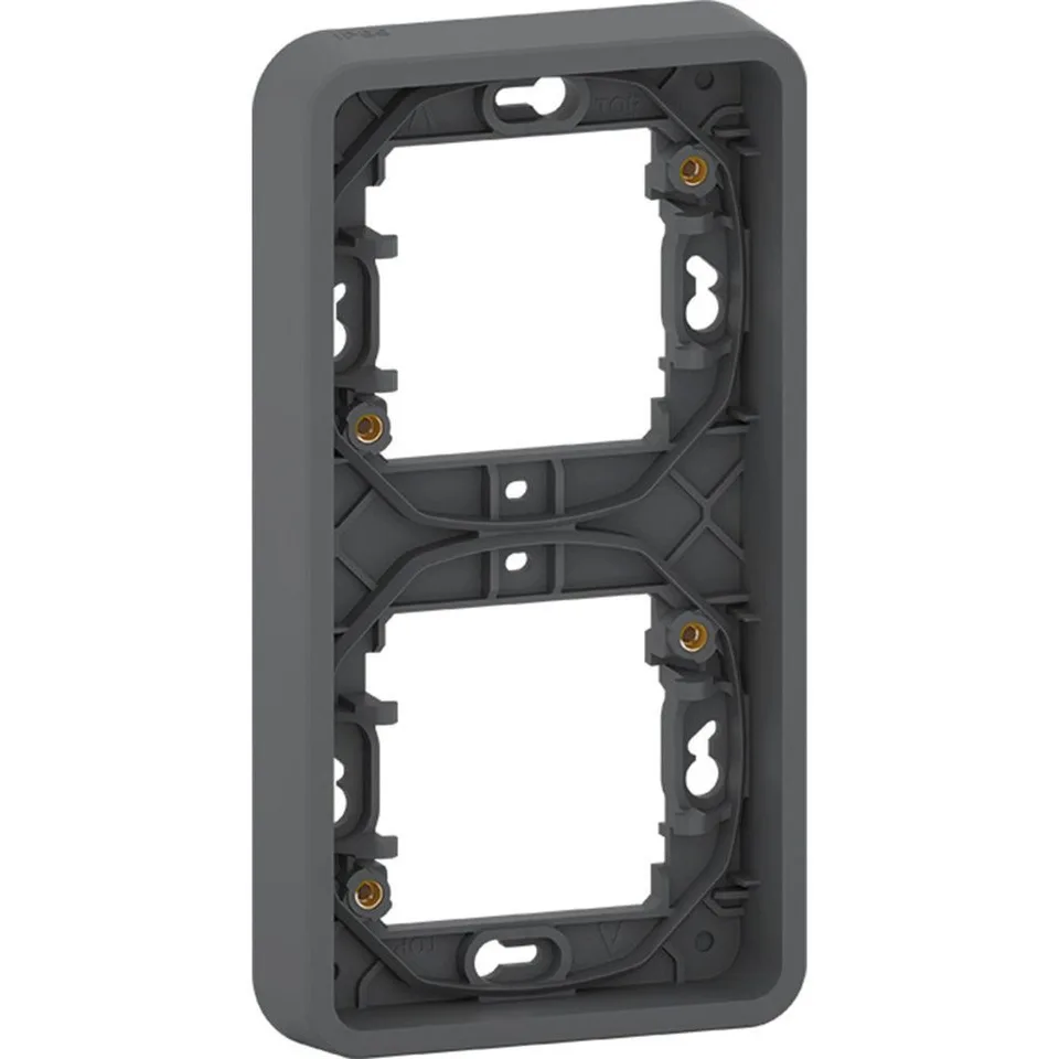 Рамка Schneider Electric Mureva, S, 2-постовая, вертикальная, антрацит, IP55