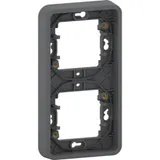 Рамка Schneider Electric Mureva, S, 2-постовая, вертикальная, антрацит, IP55