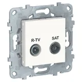 Розетка ТВ Schneider Electric Unica, NEW R-TV/ SAT, одиночная, белый
