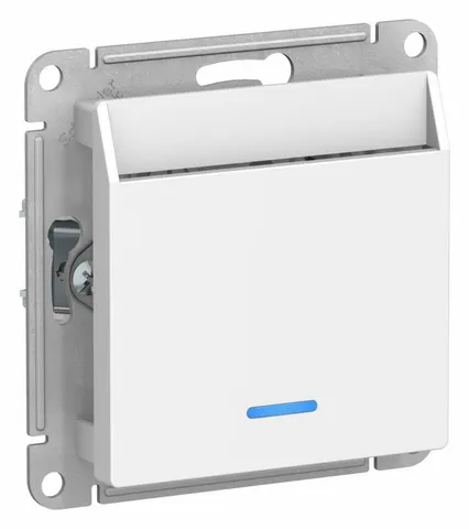 Выключатель Systeme Electric AtlasDesign, карточный, механизм, белый
