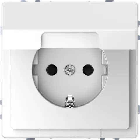 Розетка Schneider Electric D-Life, 16А с з/к и крышкой IP20, бел. лотос