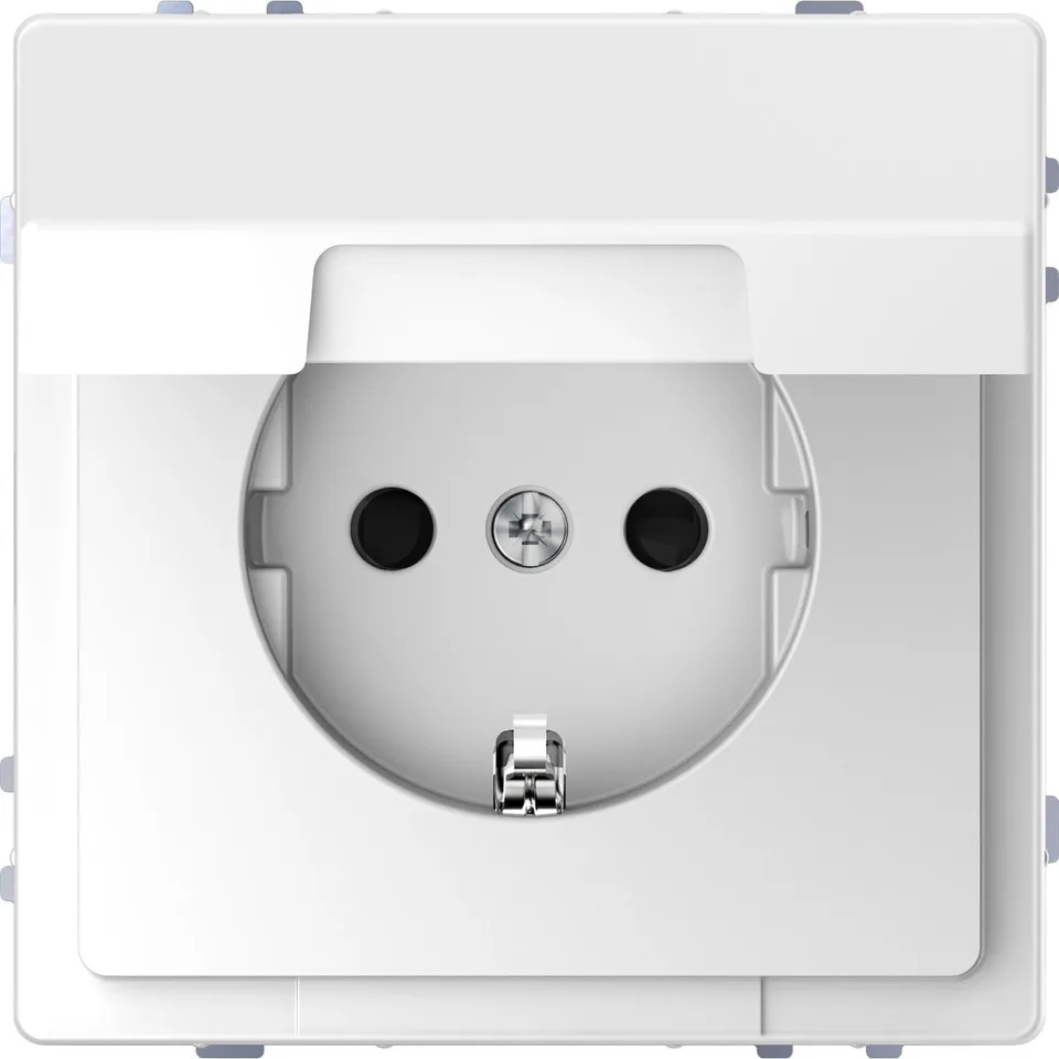 Розетка Schneider Electric D-Life, 16А с з/к и крышкой IP20, бел. лотос