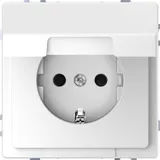 Розетка Schneider Electric D-Life, 16А с з/к и крышкой IP20, бел. лотос