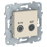 Розетка ТВ Schneider Electric Unica, NEW R-TV/ SAT, одиночная, бежевый