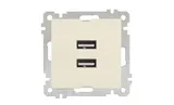 21 - Розетка 2xUSB Type A, сл.кость