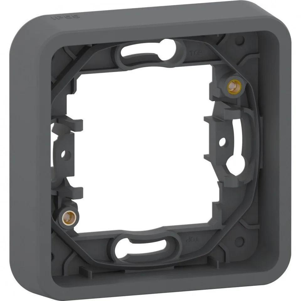 Рамка Schneider Electric Mureva, S, 1-постовая без винтов, антрацит, IP55
