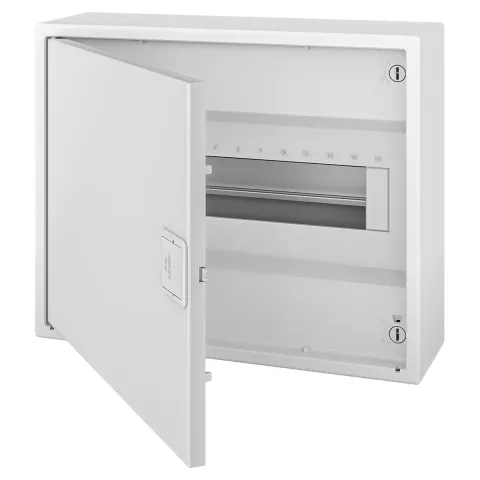N12-ALFA W, Щит навесной, 1 ряд, 12+2 мод., белая дверца, IP40