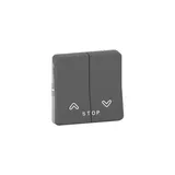 Выключатель для жалюзи Schneider Electric Mureva, S механизм кнопочного управления, механизм, антрацит, IP55