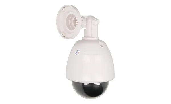Муляж вращающейся камеры ORNO c LED-индикатором, внутри и снаружи помещений, белый корпус, питание 2x1,5V AA-батарейки