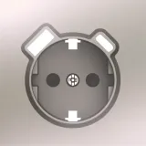 Накладка для розетки Schuko с зарядным устройством USB A+C, со шторками 16A 250В, шампань, серия S08