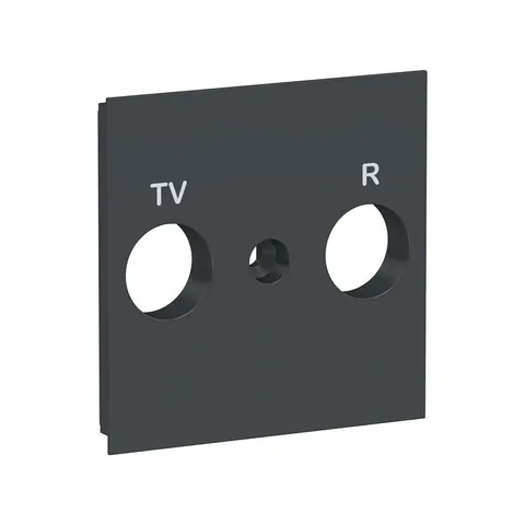 Лицевая панель Schneider Electric Unica, NEW TV/FM розетки, антрацит