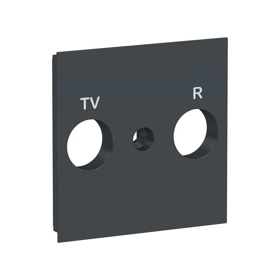 Лицевая панель Schneider Electric Unica, NEW TV/FM розетки, антрацит