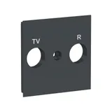 Лицевая панель Schneider Electric Unica, NEW TV/FM розетки, антрацит