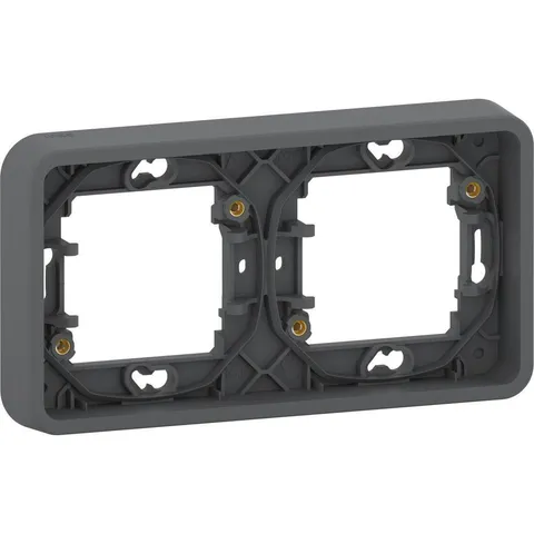 Рамка Schneider Electric Mureva, S, 2-постовая, горизонтальная, антрацит, IP55