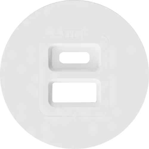 Накладка для розеток USB, матовый белый, серия D16