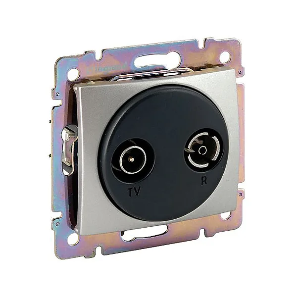 Valena - Розетка TV-RD-кабел. сеть 862MHz, алюминий