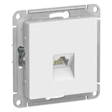 Компьютерная розетка Systeme Electric AtlasDesign, RJ45, кат. 6A, механизм, белый