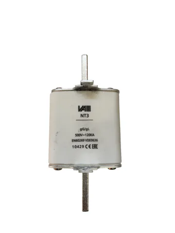 Плавкая вставка предохранителя NT3-630А, 500V/120kA, тип gG