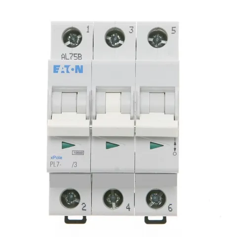 Авт. выключатель PL7-B4/3, 3P, 4A, хар-ка B, 10kA, 3M