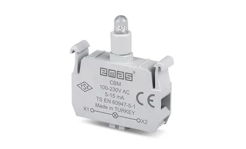 Блок индикатора, синий, LED, 100_230VAC, монтаж на адаптер, для CP/CM серий