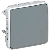 PLEXO - Переключатель на 2 направления, IP55, пруж. зажимы, серый