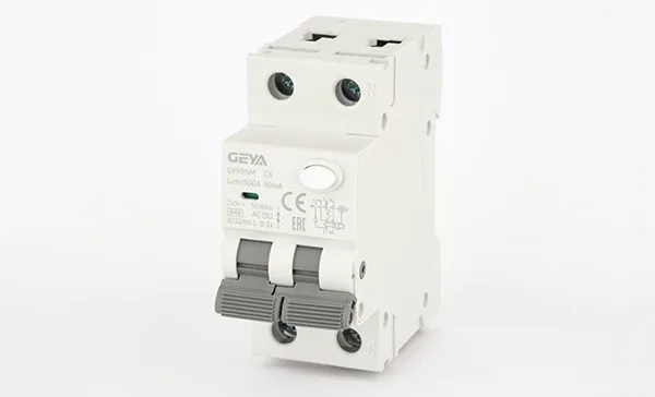 Дифф. авт. выключатель GYR9NM-C6-30mA, 1P+N, 6A, хар-ка C, 6 kA, 30mA, тип AC, 2M