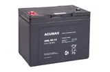 Батарея аккумуляторная Acumax AML80-12, 12V/80Ah, 208(211)x259x168 HxLxW, 23.8kg, 10-12лет