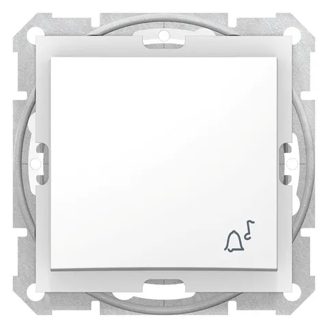 Выключатель Schneider Electric Sedna, кнопка "звонок" IP44 белая